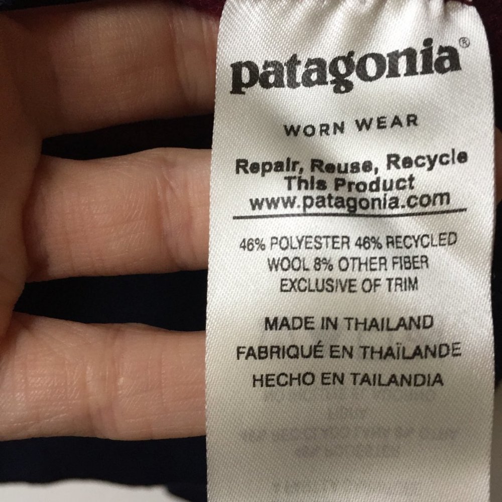 Patagonia Woolyester Fleece Pullover Oxide Red - Picture 7 of 10